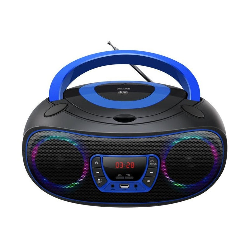 Denver TCL-212BT Bluetooth CD/USB/FM Boombox - Blue