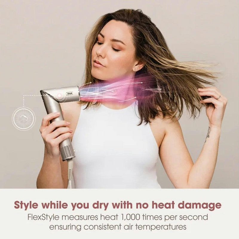 Shark FlexStyle 5 in 1 Air Styler & Hair Dryer with Storage Case - Stone | HD446SLUK