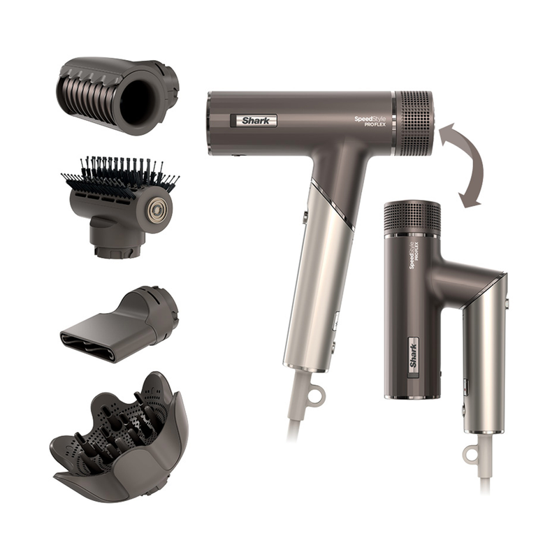 Shark SpeedStyle Pro Flex 4-In-1 Hair Dryer - Mocha Silver | HD542UK