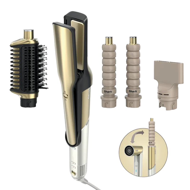 Shark Glam Straight & Waves Multi-Styler - Gold | HD6041SUK
