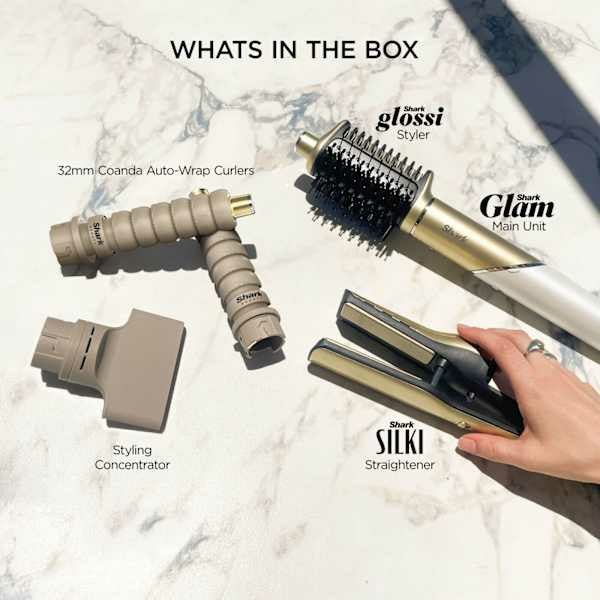 Shark Glam Straight & Waves Multi-Styler - Gold | HD6041SUK