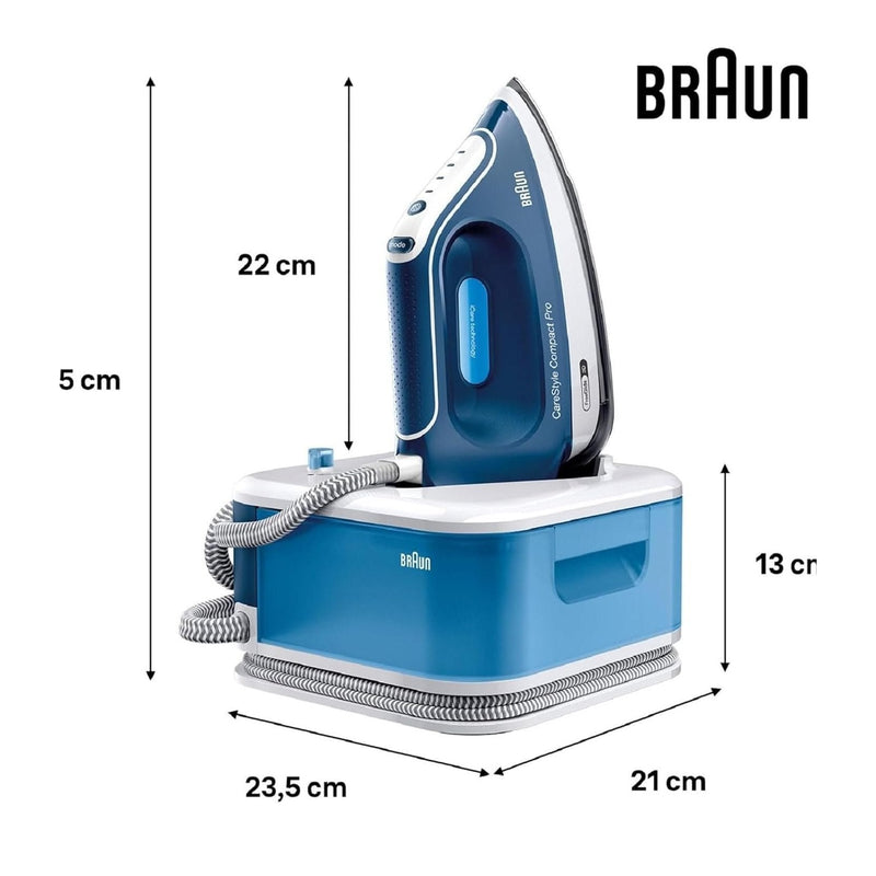 Braun CareStyle Compact Pro Steam Generator Iron Blue | IS2565BL