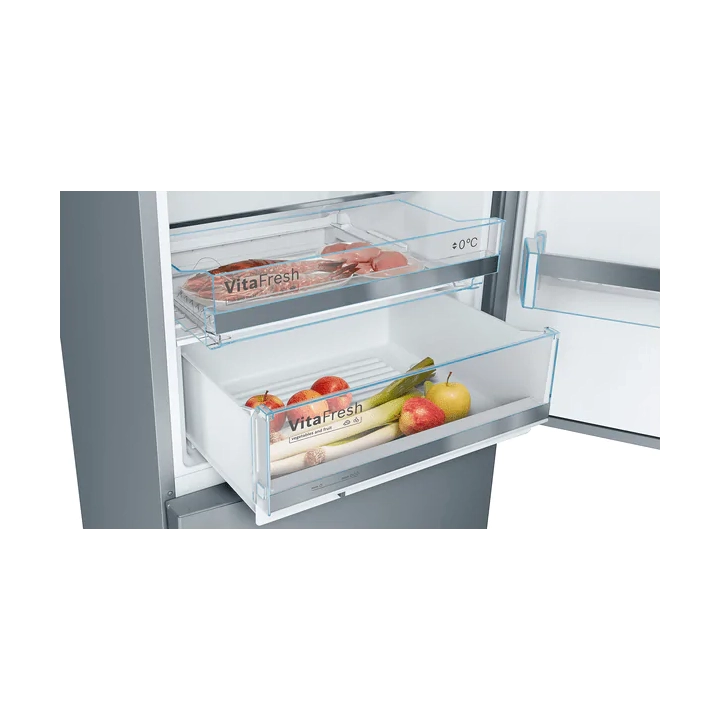 Bosch Series 6 Freestanding Fridge/Freezer - Stainless Steel | KGE49AICAG