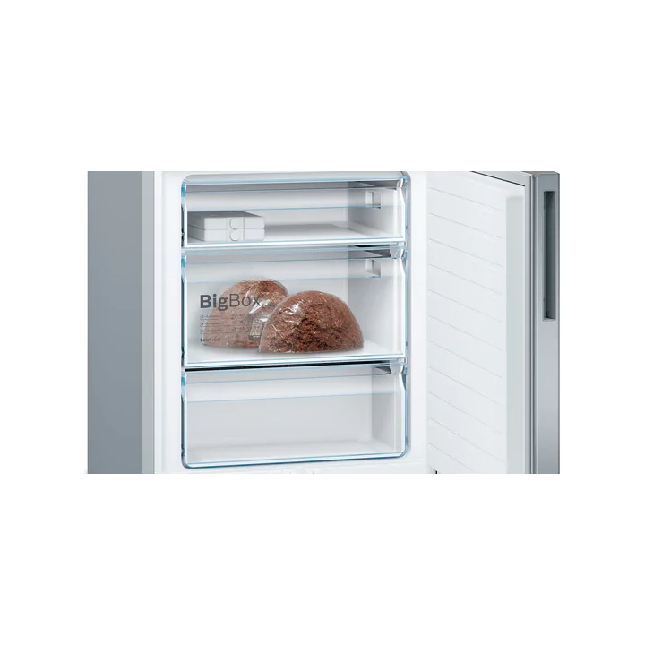 Bosch Series 6 Freestanding Fridge/Freezer - Stainless Steel | KGE49AICAG