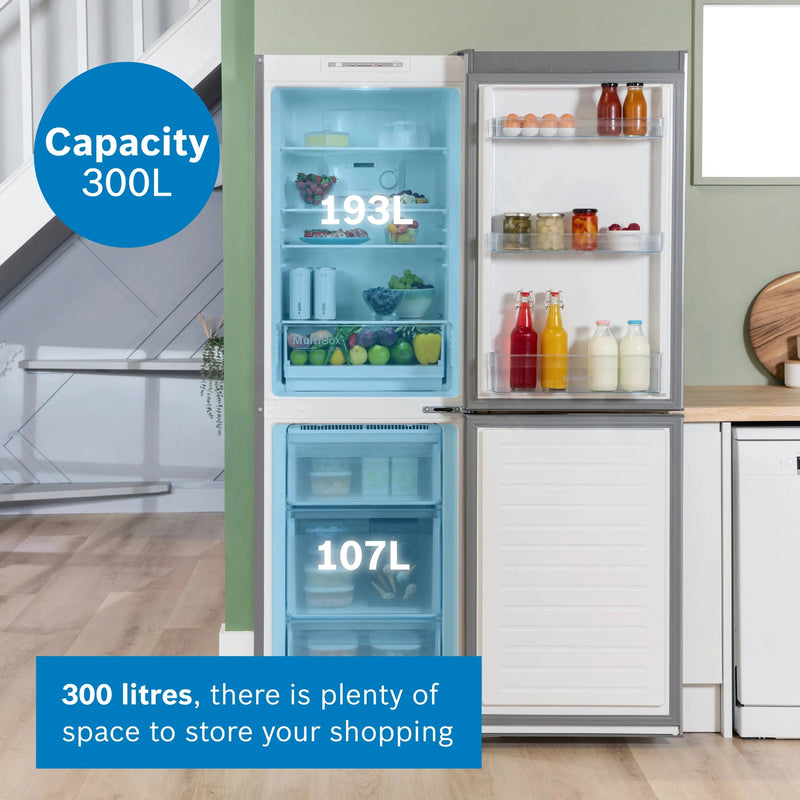 Bosch Series 2 Fridge/Freezer - Stainless Steel | KGN34NLEAG
