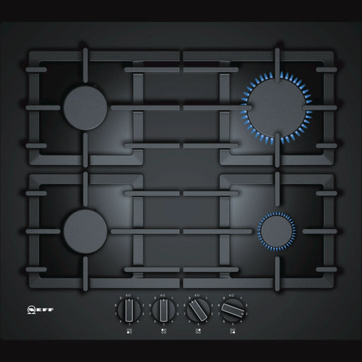 Neff T26CS49S0 N70 59cm 4 Burner Gas Hob Black