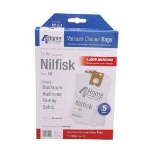 Nilfisk Family Microfibre Vacuum Bags Pack of 5
