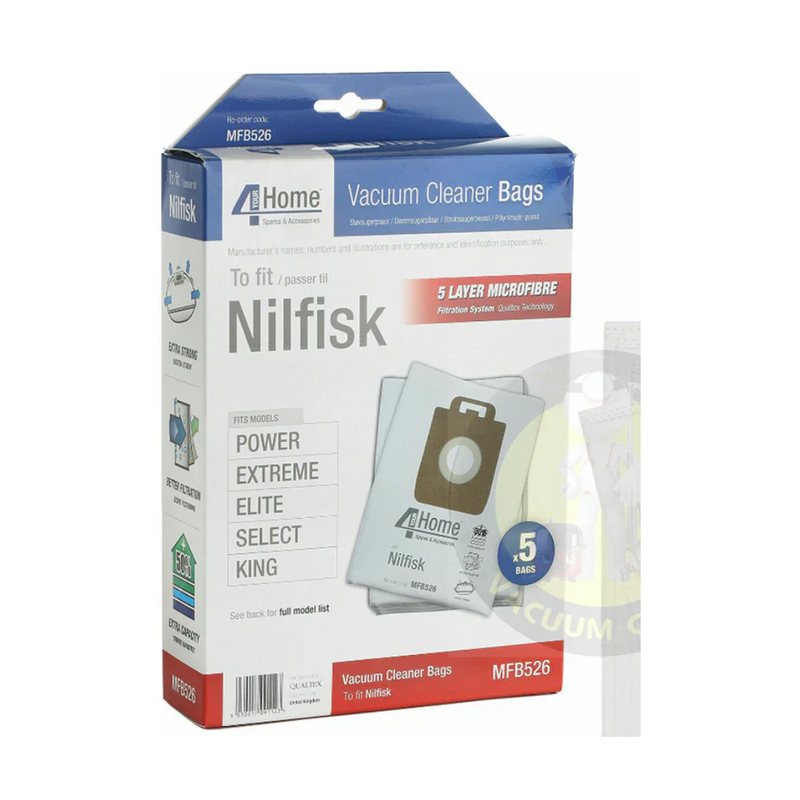Nilfisk Power / Extreme / Elite / King Microfibre Vacuum Bags