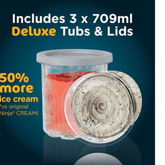 Ninja CREAMi Deluxe 10-in-1 Ice Cream and Frozen Drink Maker | NC501UK
