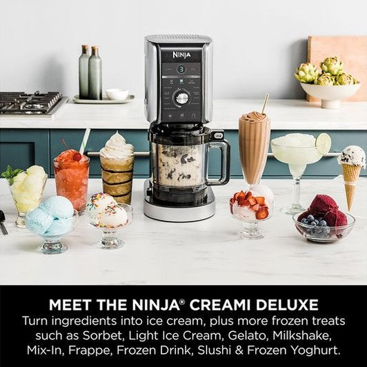 Ninja CREAMi Deluxe 10-in-1 Ice Cream and Frozen Drink Maker | NC501UK