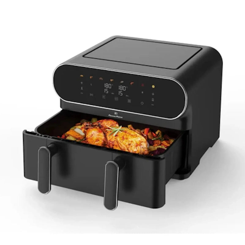 Powerpoint Air Fryer 11L 1 Drawer Dual Zone - Black - P83111B