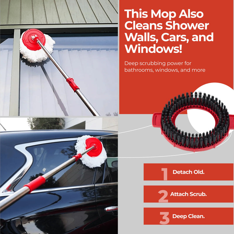 Rene Dada Spin Mop Cleaning System - Red | MOPDADA