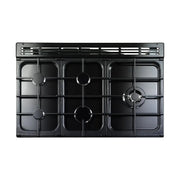 Rangemaster Classic 90cm Dual Fuel Range Cooker - Gloss Black with Chrome Trim | CL90DFPGBL/CM1