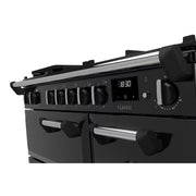 Rangemaster Classic 90cm Dual Fuel Range Cooker - Gloss Black with Chrome Trim | CL90DFPGBL/CM1
