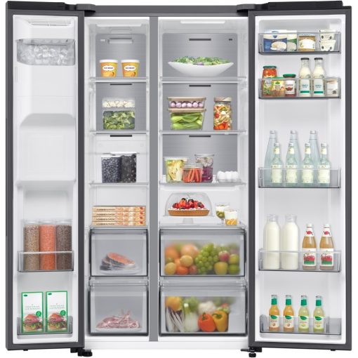 Samsung AI Series 6 American Style Fridge/Freezer - Black Stainless Steel | RS70F64KEFEU