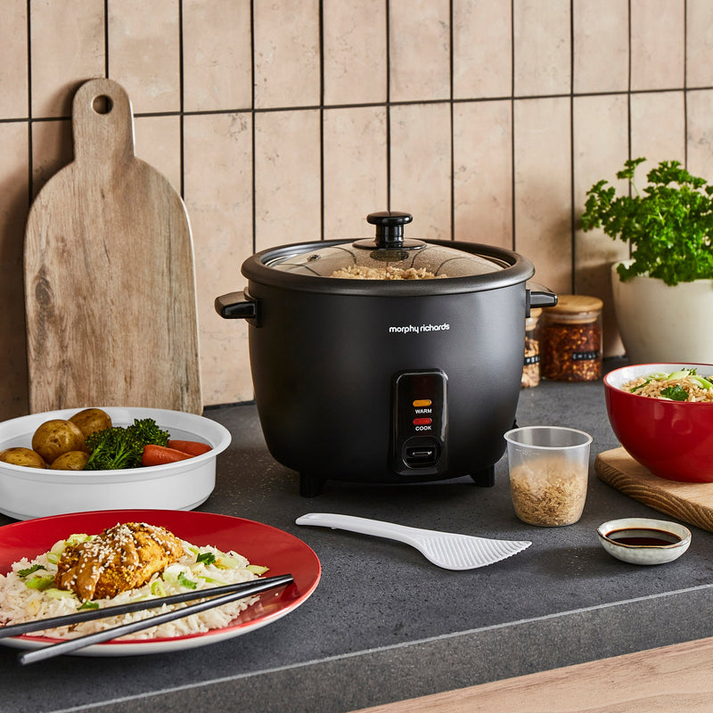 Morphy Richards 1.5L Rice Cooker & Steamer - Black | 471001