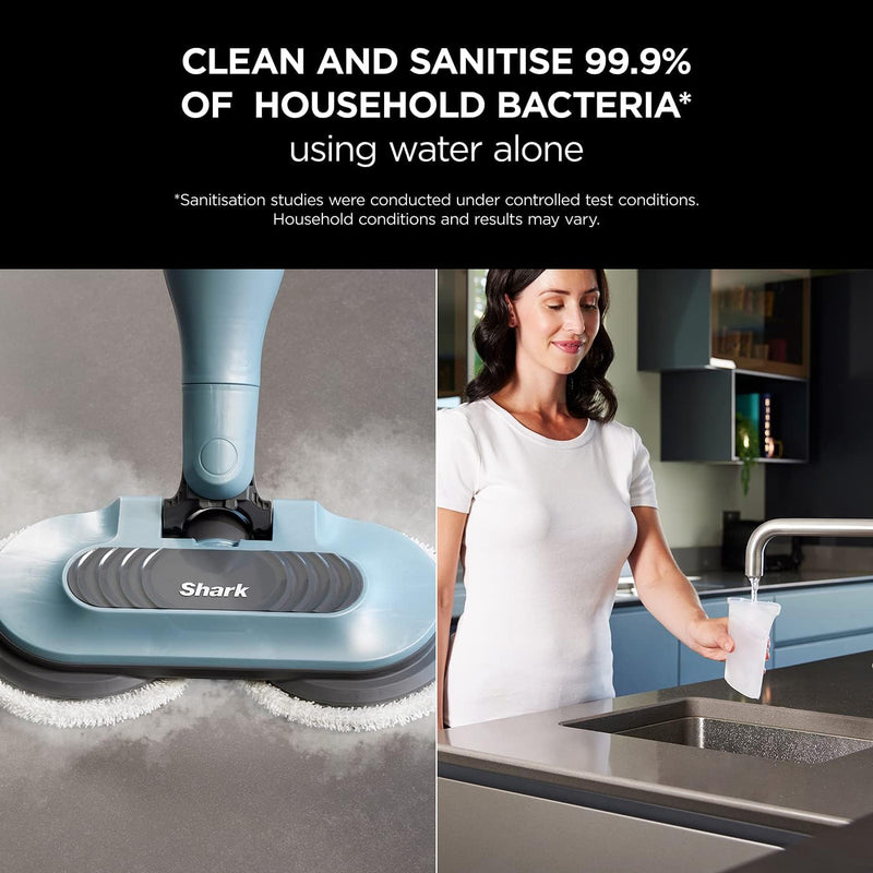 Shark Steam & Scrub Automatic Steam Mop - Duck Egg Blue | S6002UK
