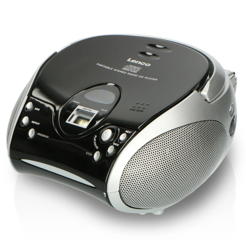 Lenco Portable Stereo FM Radio With CD player | SCD-24BLACK
