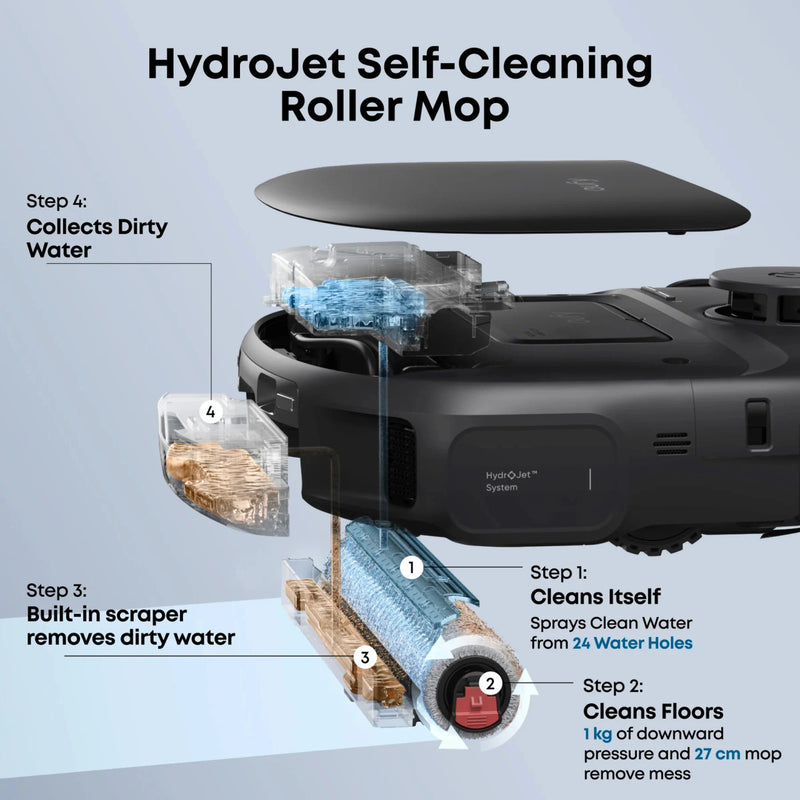 Eufy C28A Omni Robot Vacuum Cleaner & Mop - Black | T211AV10