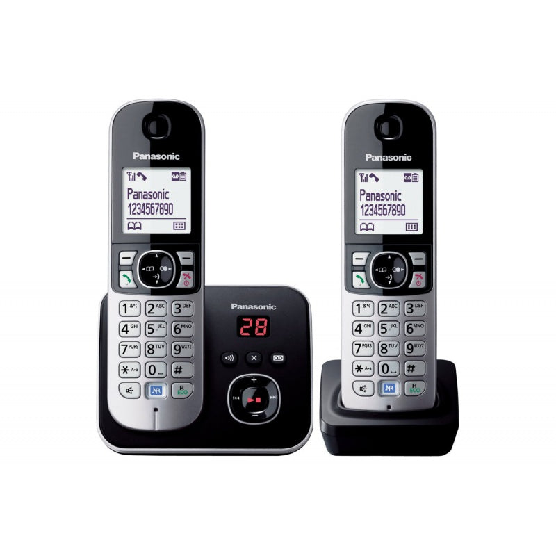 Panasonic KX-TG6822 Cordless Phone with Answering Machine Twin Pack | 33513