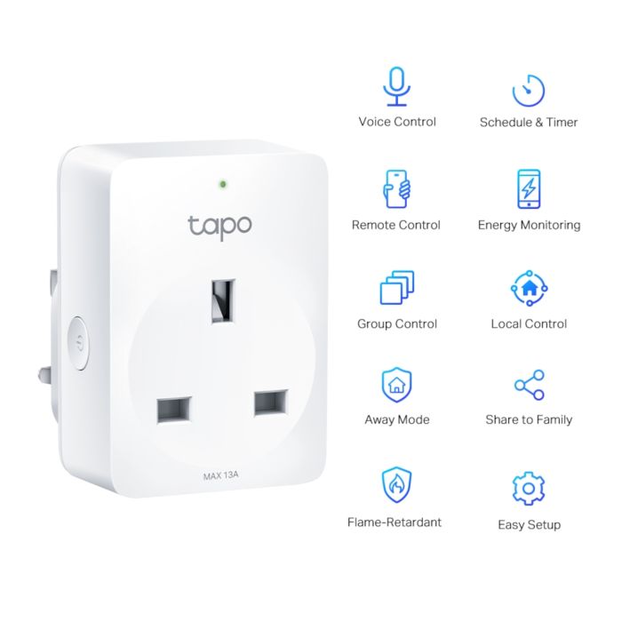 TP Link Tapo 4 Pack Mini Smart WiFi Plug |  TAPOP1104PK