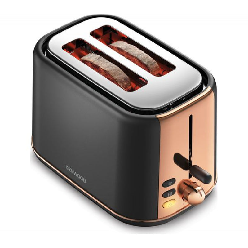 Kenwood Abbey Lux 2-Slice Toaster â€“ Black & Rose Gold | TCP05.C0DG