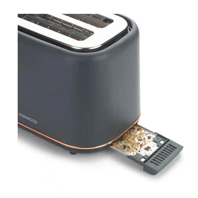 Kenwood Abbey Lux 2-Slice Toaster â€“ Black & Rose Gold | TCP05.C0DG