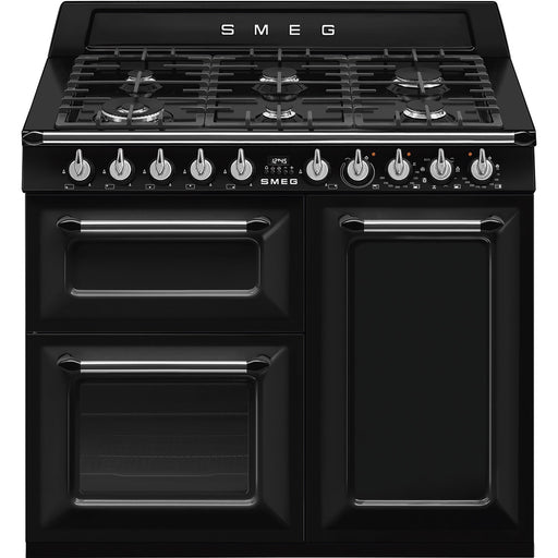Smeg TR103BL Victoria 100cm Dual Fuel Range Cooker - Black