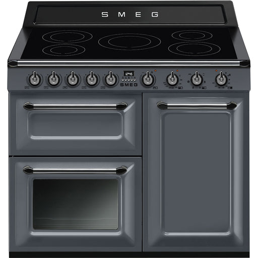 Smeg Victoria 100cm Triple Cavity Range Cooker Slate Grey | TR103IGR
