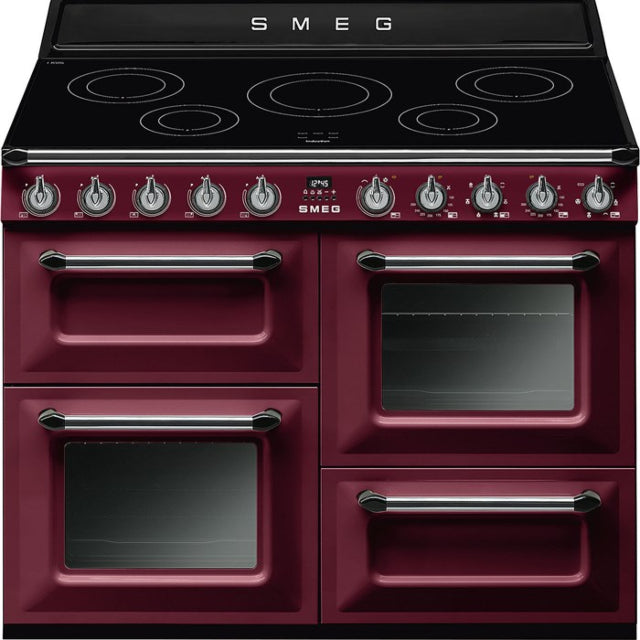 Smeg Victoria 110cm Induction Range Cooker - Red Wine | TR4110IRW