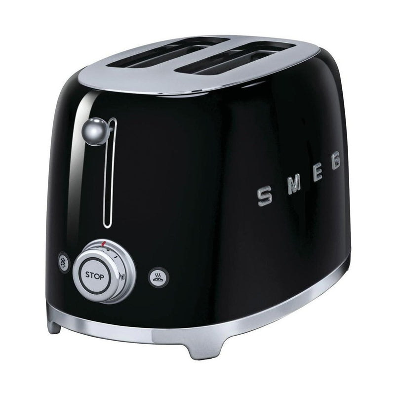 SMEG 50's Style Toaster Black | TSF01BLUK