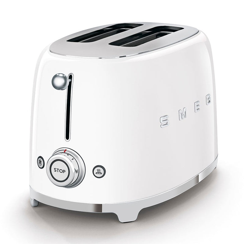 Smeg 50's Style 2 Slice Toaster - White | TSF01WHUK