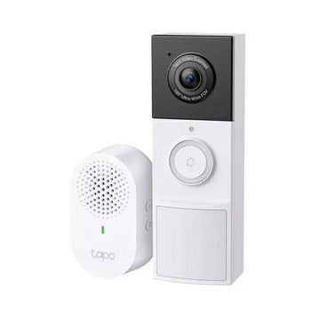 TP-Link Tapo 2K Wireless Video Doorbell Camera with Chime - White | Tapo D210