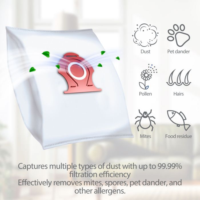 Vacspare Type CO Microfibre Vacuum Bags Compatible With M1 Alt to 12557080 | VAC610