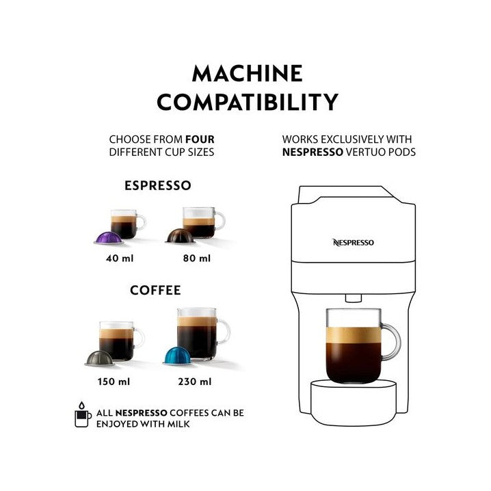 Krups Nespresso Vertuo Pop Coffee Pod Machine Red | XN920540