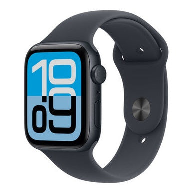 Apple Watch SE 3Â GPSÂ 44mmÂ Midnight Aluminium Case with Midnight Sport Band - S/M | MEHN4MP/A