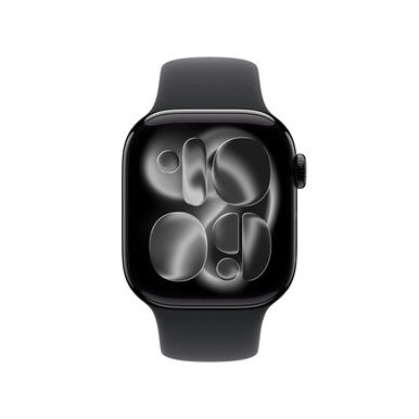 Apple Watch Series 11Â GPSÂ 42mmÂ Jet Black Aluminium Case with Black Sport Band - S/M | MEQT4MP/A