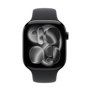 Apple Watch Series 11Â GPSÂ 46mmÂ Jet Black Aluminium Case with Black Sport Band - M/L | MEUX4MP/A