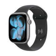 Apple Watch Series 11Â GPSÂ 46mmÂ Space Grey Aluminium Case with Black Sport Band - M/L | MEV44MP/A