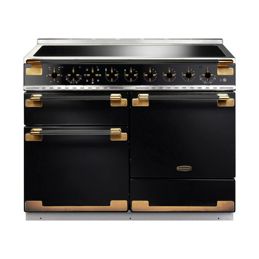 Rangemaster Elise Luxe 110 Induction Range Cooker - Black / Antique Brass