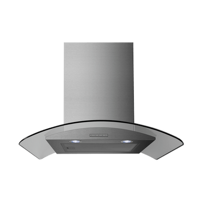 Belling Chimney Hood Curved Glass 60cm - Stainless Steel | CHIM604GSTA