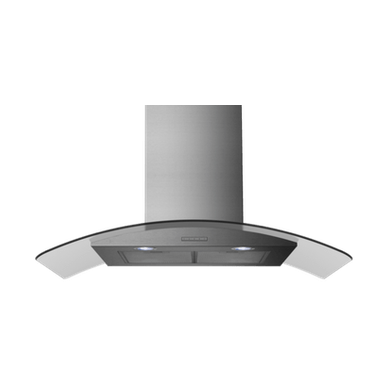 Belling Chimney Hood Curved Glass 90cm - Stainless Steel | CHIM904GSTA