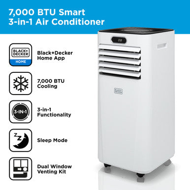 Black & Decker 7000BTU Smart Air Conditioner | BXAC40024GB