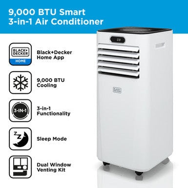 Black & Decker 9000BTU Smart Air Conditioner | BXAC40025GB