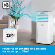Black & Decker 9000BTU Smart Air Conditioner | BXAC40025GB