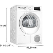 Bosch 8KG Series 4 Heat Pump Tumble Dryer - White | WTH85225IE
