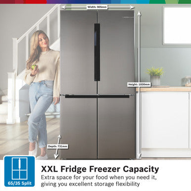BOSCH French Door Fridge Freezer | KFN96VPEAG