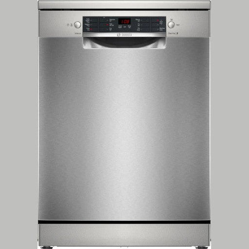 Bosch Series 2 Free Standing Dishwasher 60cm - Brushed steel | SMS26AI08G