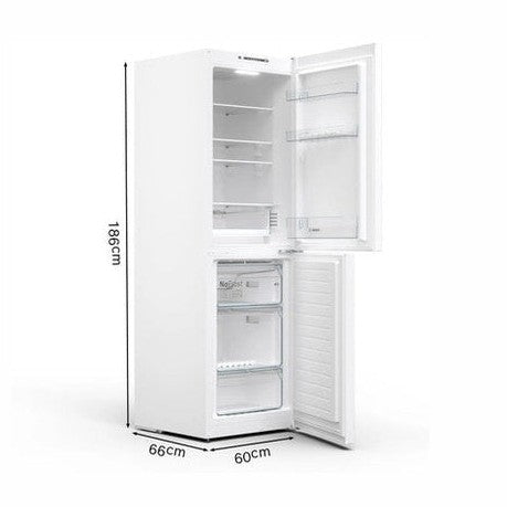 Bosch Series 2 free-standing fridge-freezer with freezer - White | KGN34NWEAG