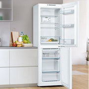 Bosch Series 2 free-standing fridge-freezer with freezer - White | KGN34NWEAG